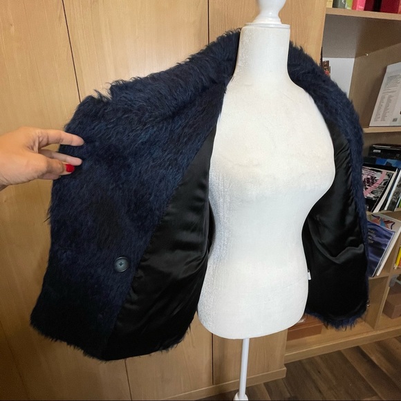 Jason Wu 🚩Host Pick 🚩 navy blue mohair jacket - Picture 3 of 10
